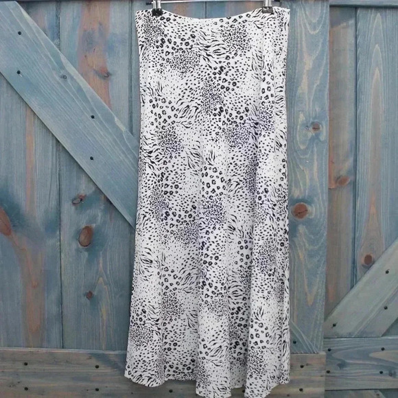Joie Animal Print Black and White Brystal Bias Cut Small Size 4 - Picture 1 of 8